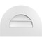 Ekena Millwork Round Top Surface Mount PVC Gable Vent: Non-Functional, w/ 3-1/2"W x 1"P Standard Frame, 16"W x 12"H GVPRT16X1201SN - alternate 1